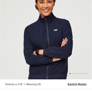 Figs Sydney Performance Scrub Jacket XXL - Navy